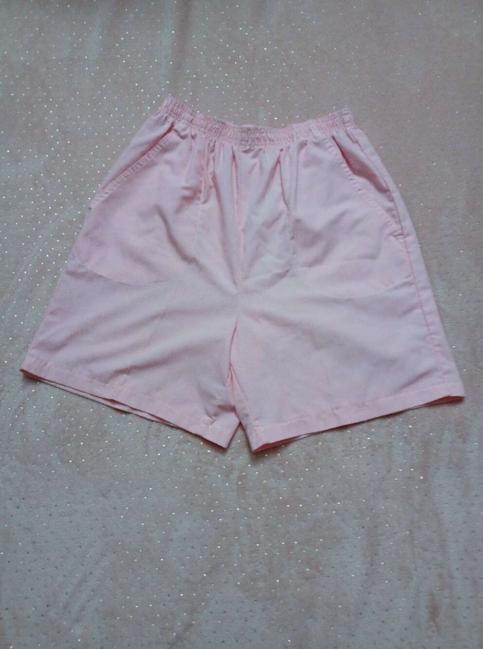 Haband Light Pink Women's Elastic-Waist Bermuda Shorts